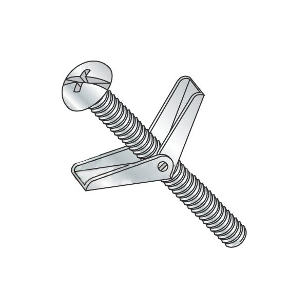 Newport Fasteners Toggle Bolt, 3" L, Steel, 50 PK 471288 - main